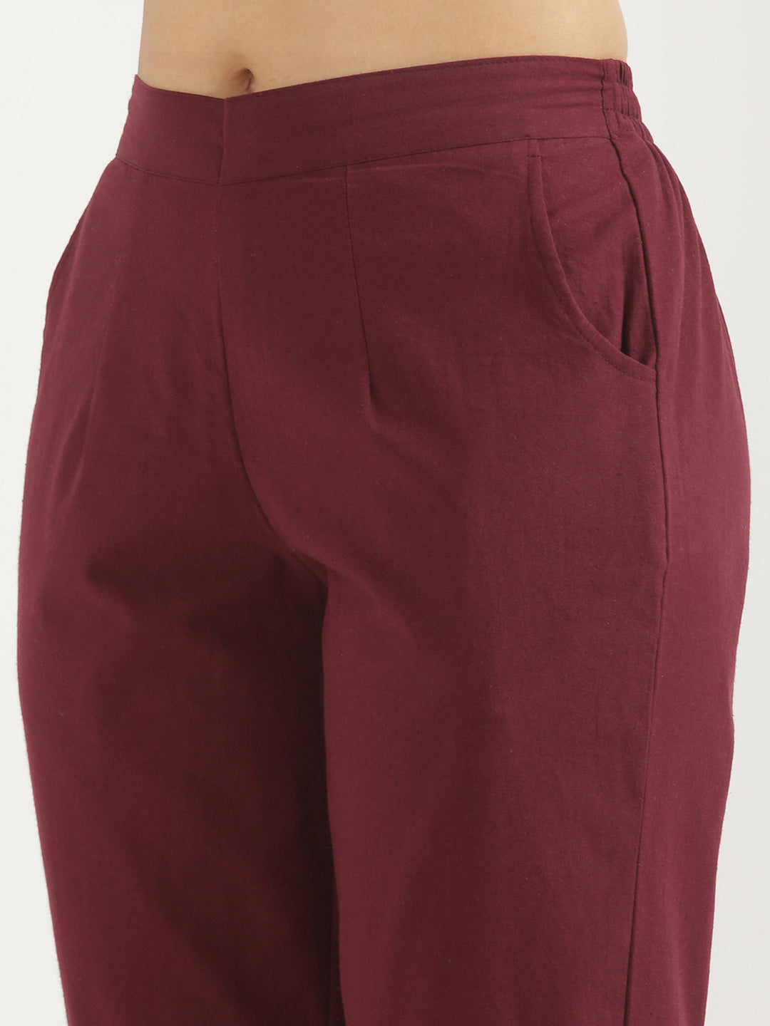 Maroon Everyday Pants