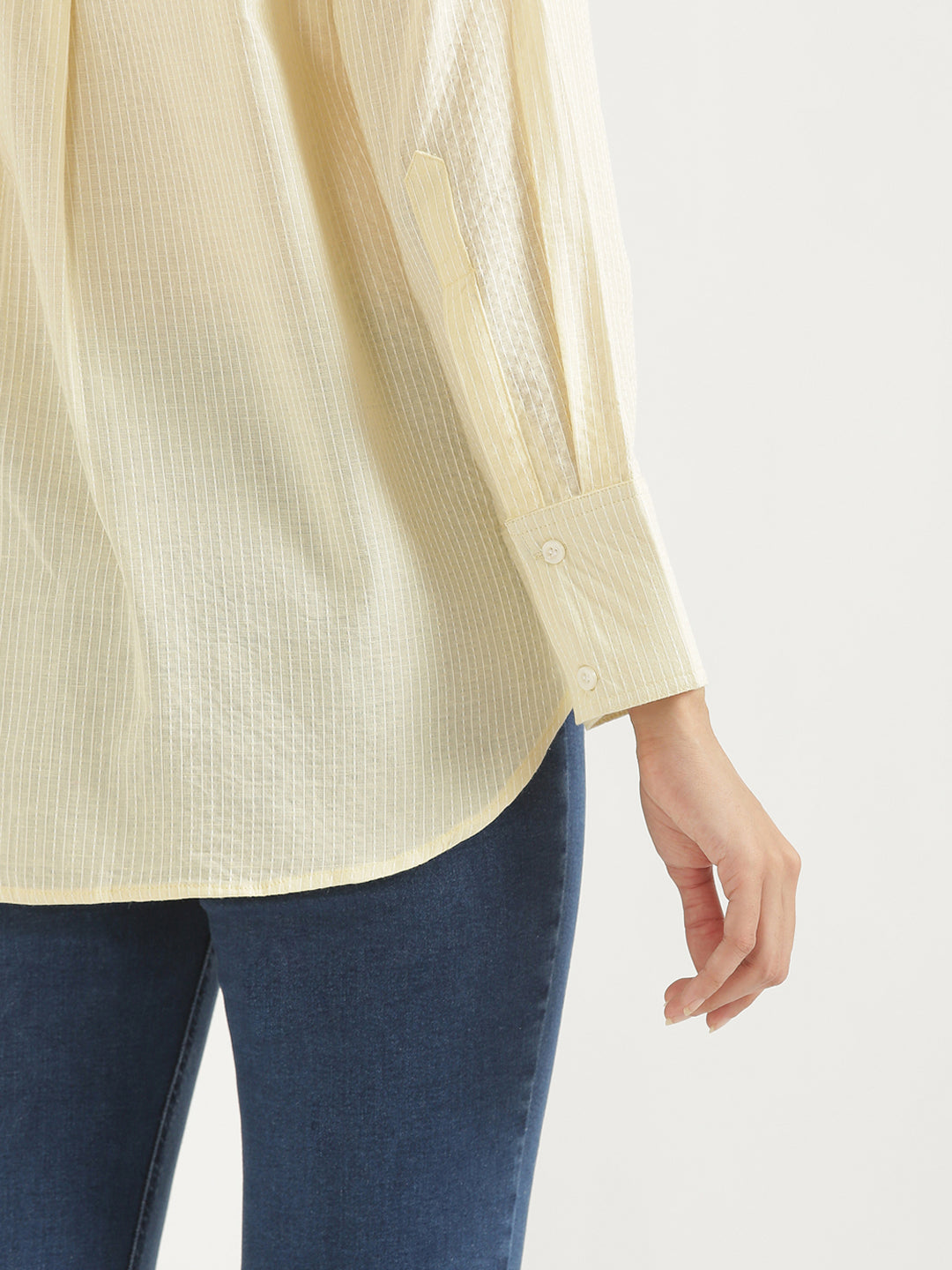 Oversized Cotton Shirts - Cream
