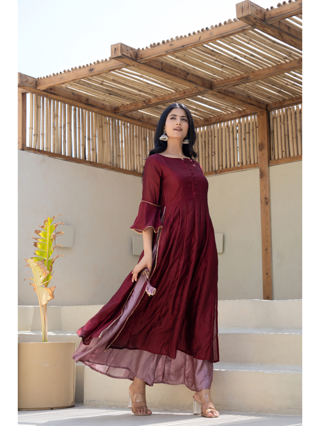 Maroon & Lilac Designer Set