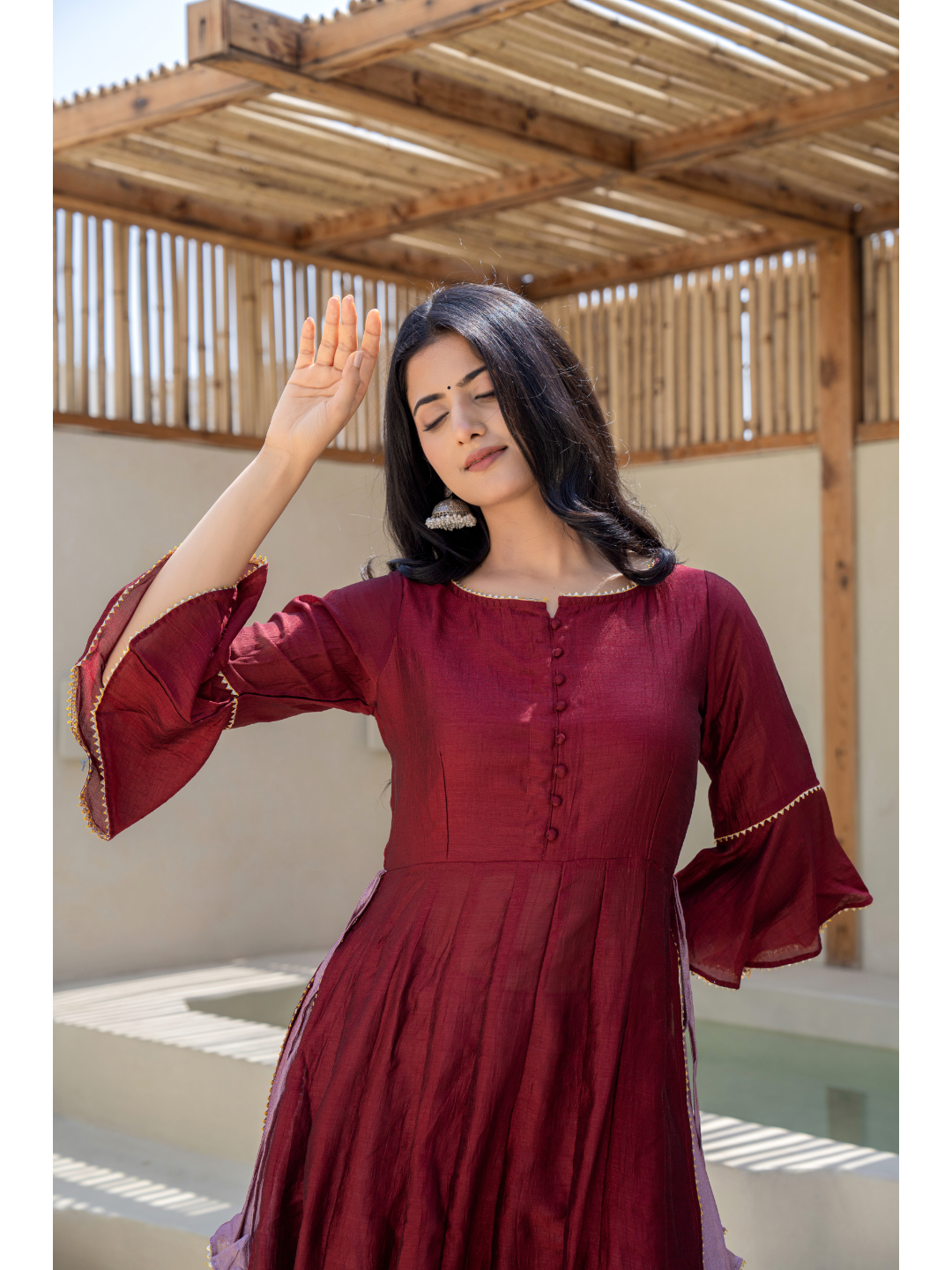 Maroon & Lilac Designer Set