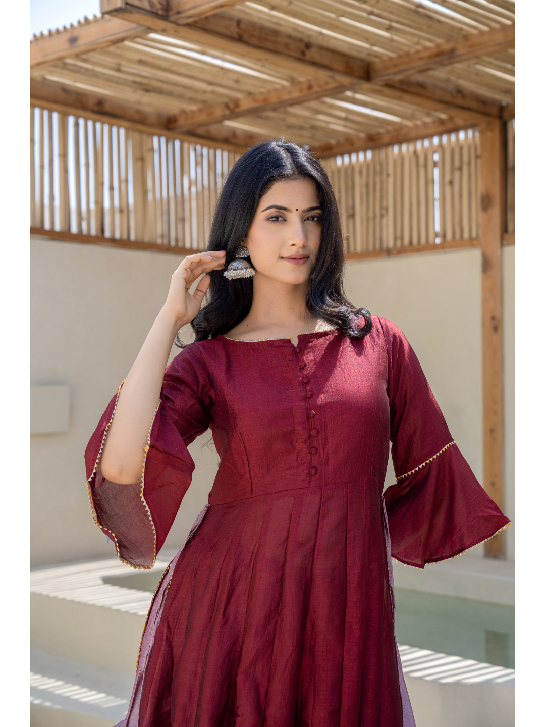 Maroon & Lilac Designer Set