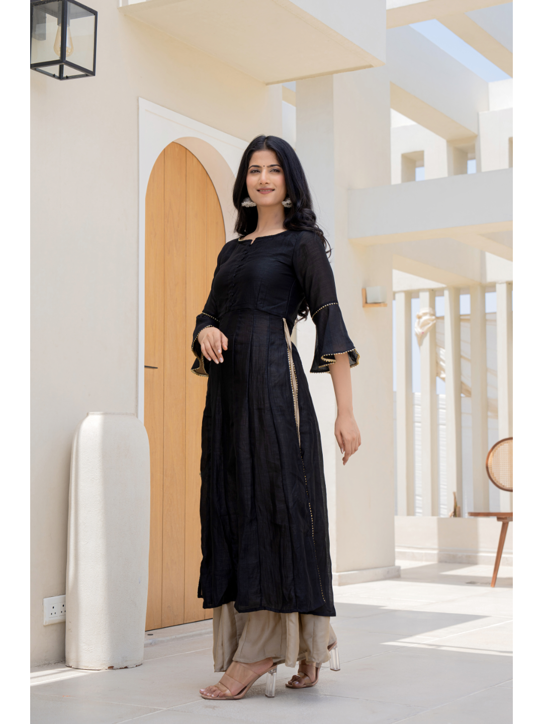 Beige & Black Designer Set