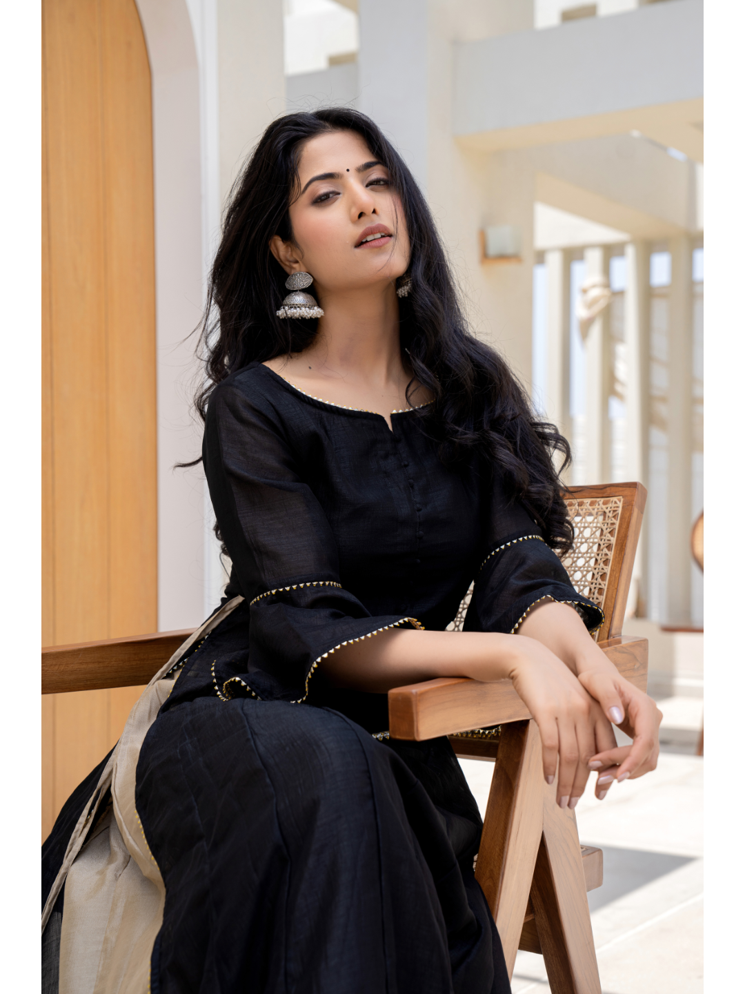 Beige & Black Designer Set