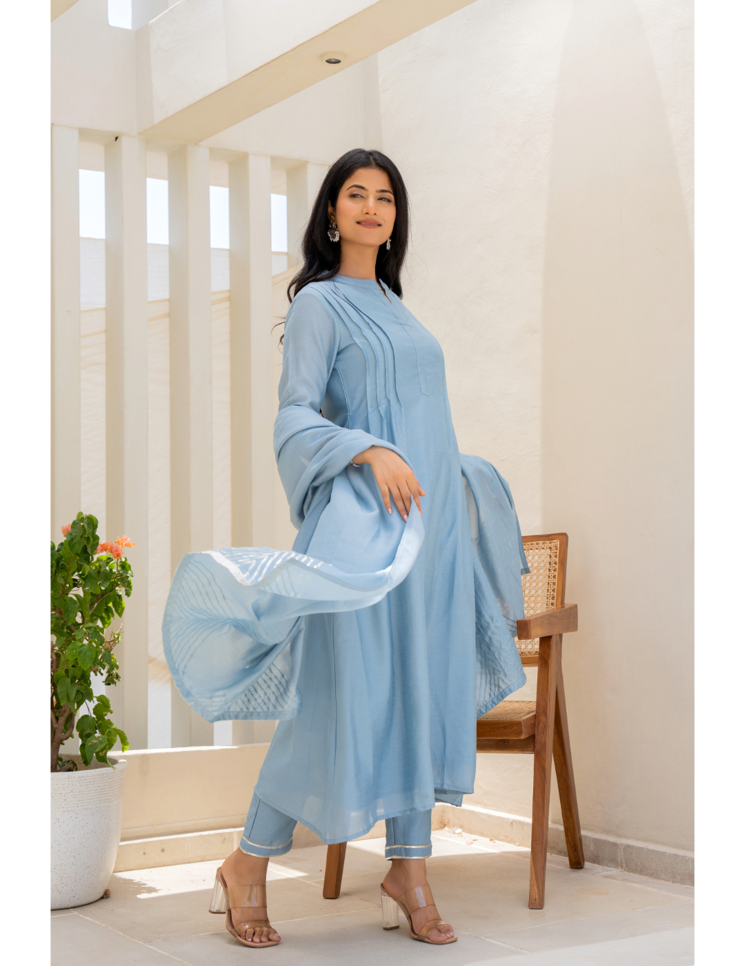 Powder Blue Suit Set