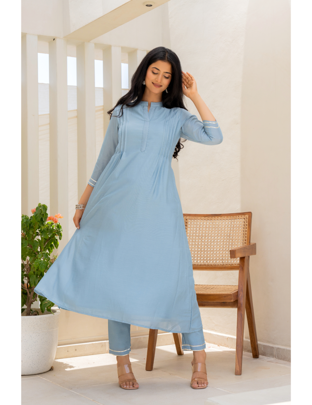 Powder Blue Suit Set