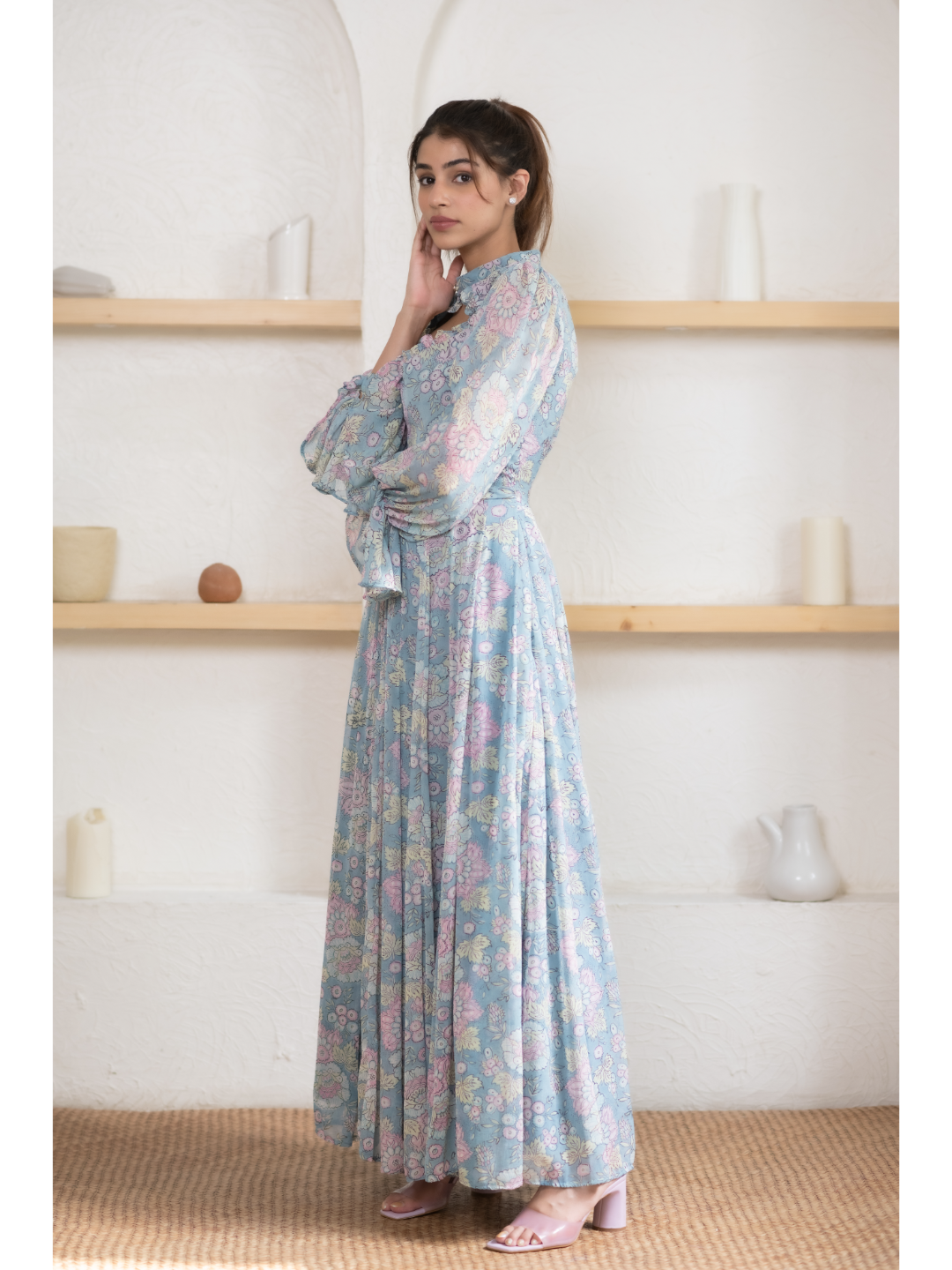 Turquoise Blue Maxi Dress