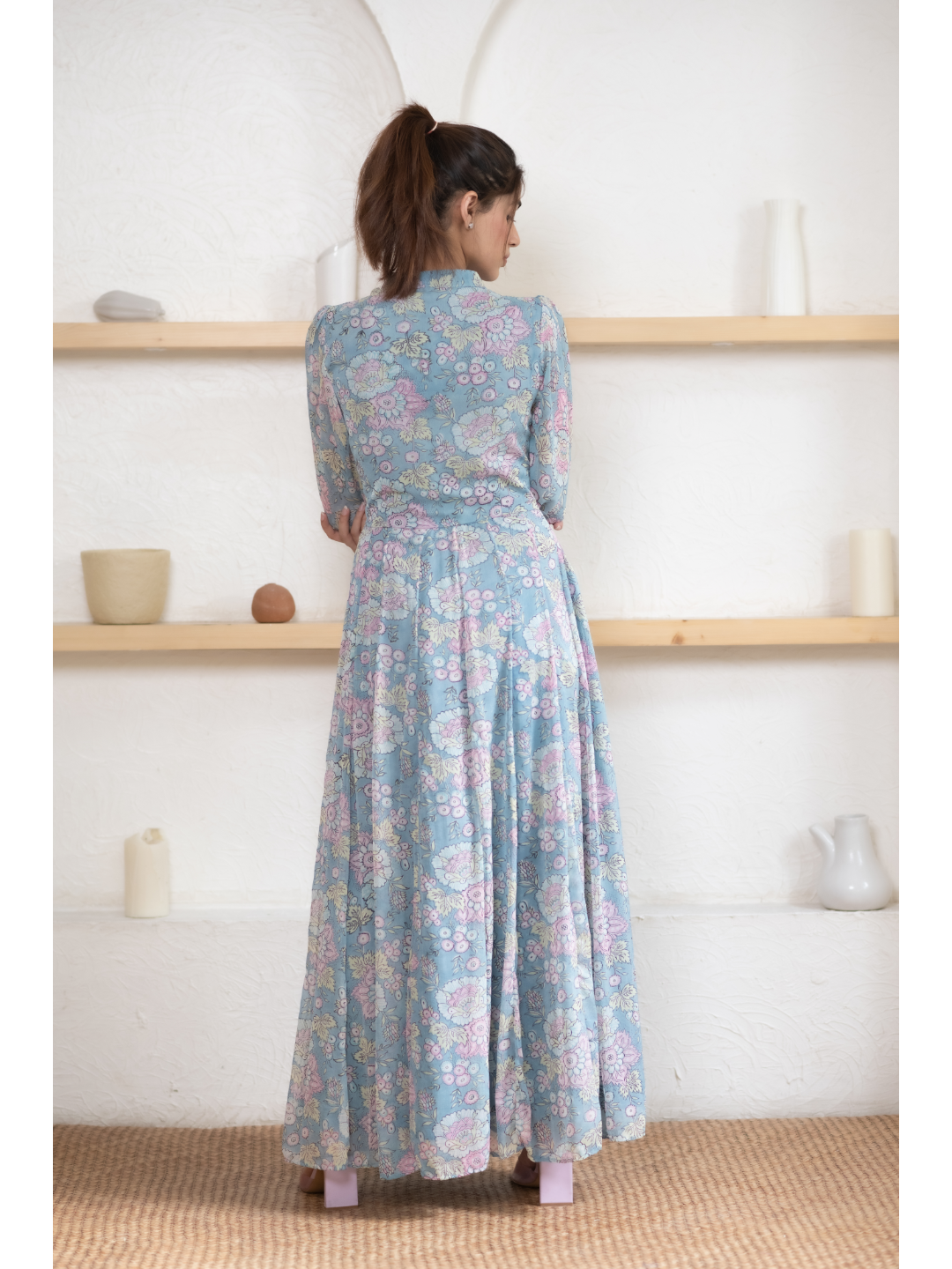 Turquoise Blue Maxi Dress