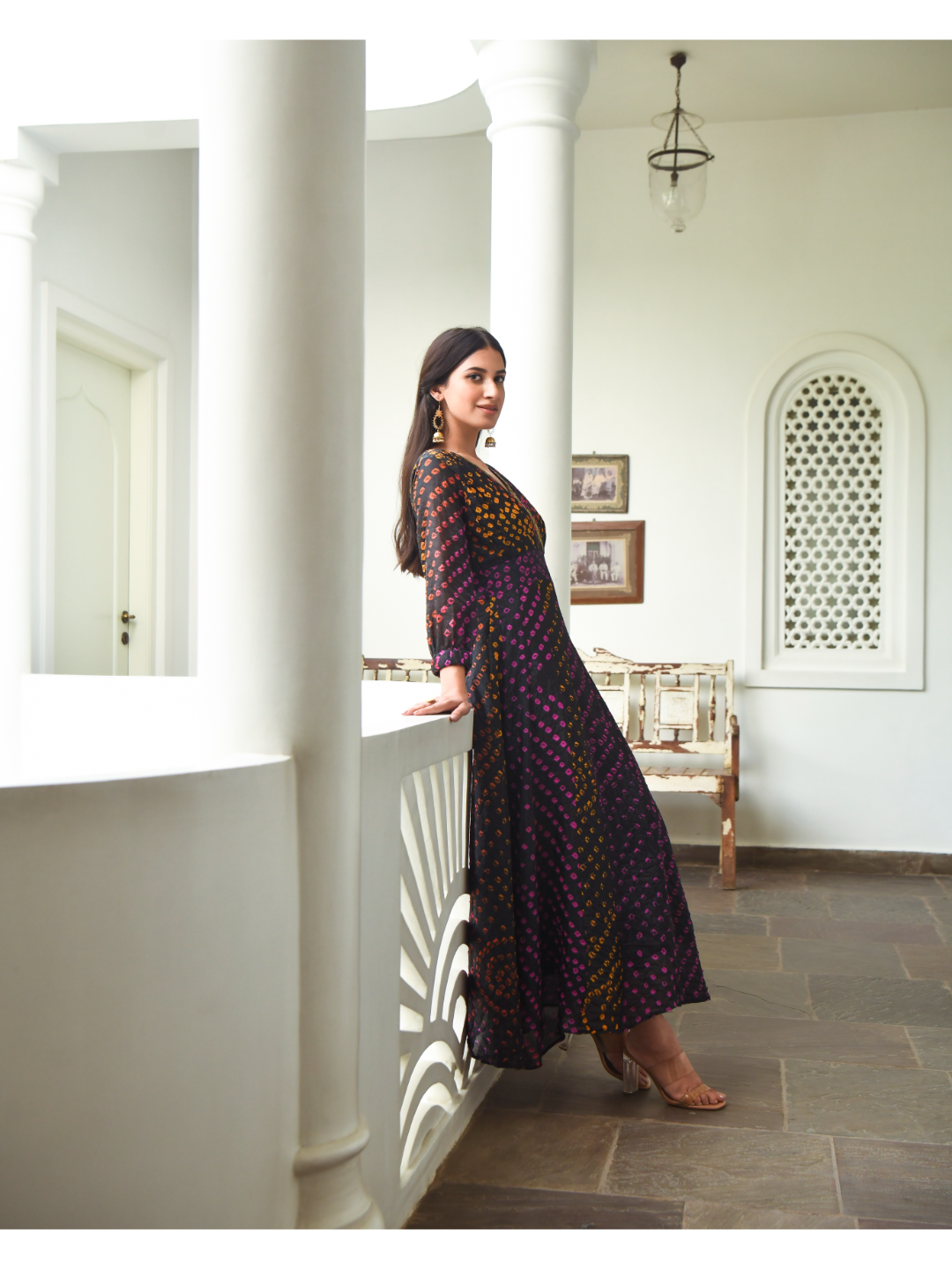 Black Bandhani Dress