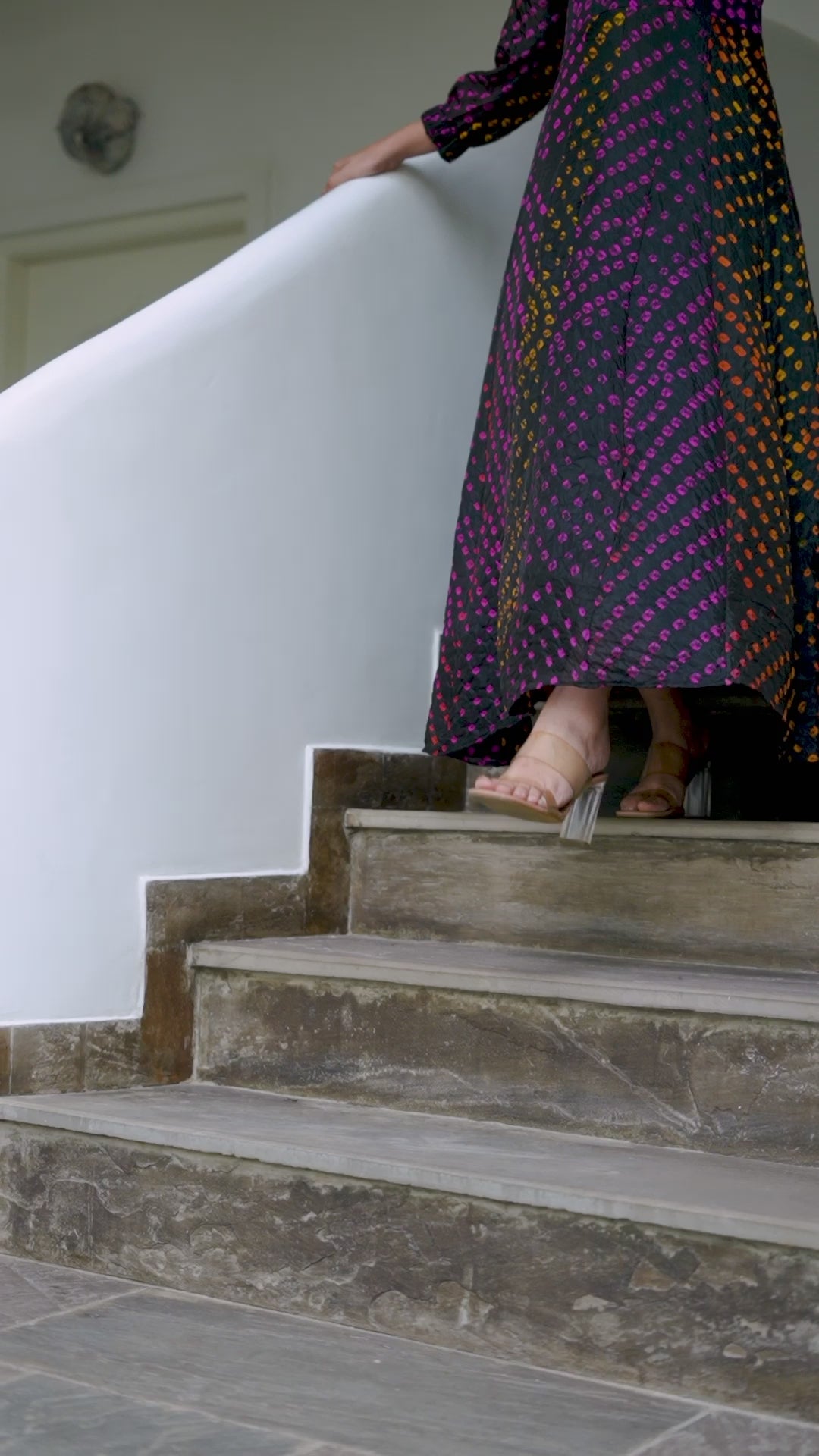 Black Bandhani Dress